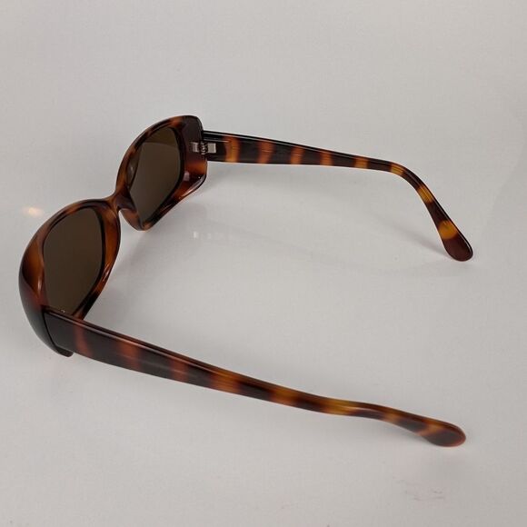 Oscar De La Renta Tortoise Shell Sunglasses Brown Plastic Full Rim - Picture 6 of 9